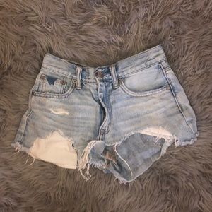 Denim shorts